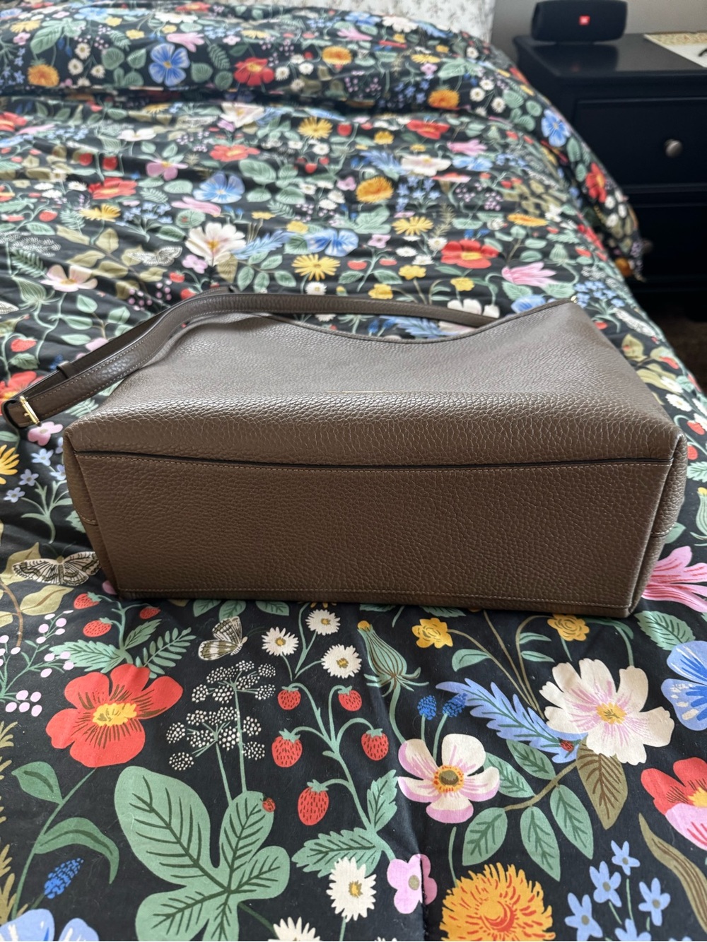 Coach Large Lauren Pebble Leather Shoulder Bag, Taupe - Picture 3 of 4